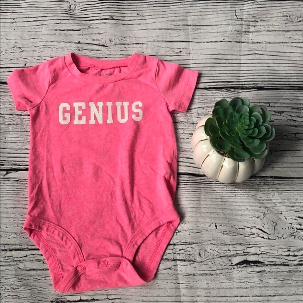 🍭4/$20 Carter’s genius onesie for baby girl 3-6 months